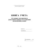 Книга учета трудовых договоров и дополнительных соглашений к ним - полоса 2