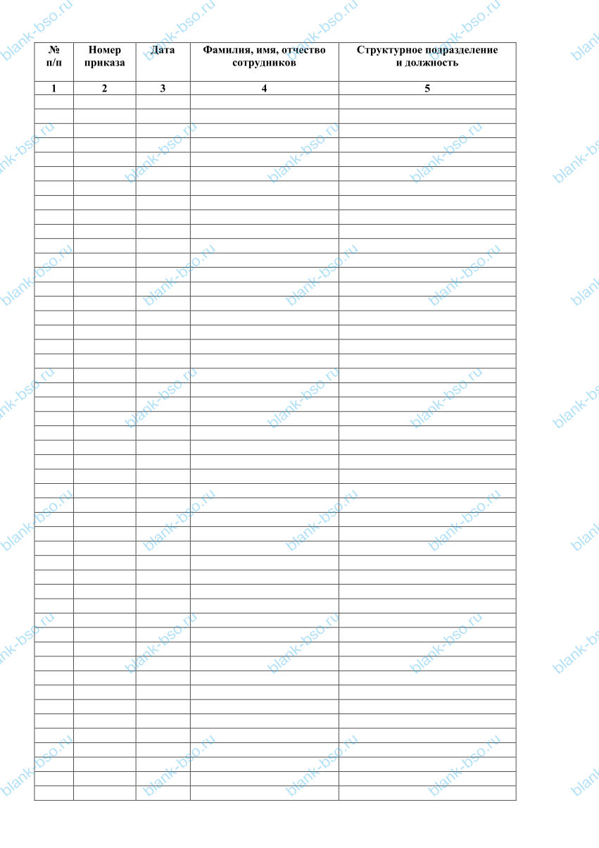 Книга учета отпусков ~ Образец bs0886 ~ Бланки и журналы онлайн