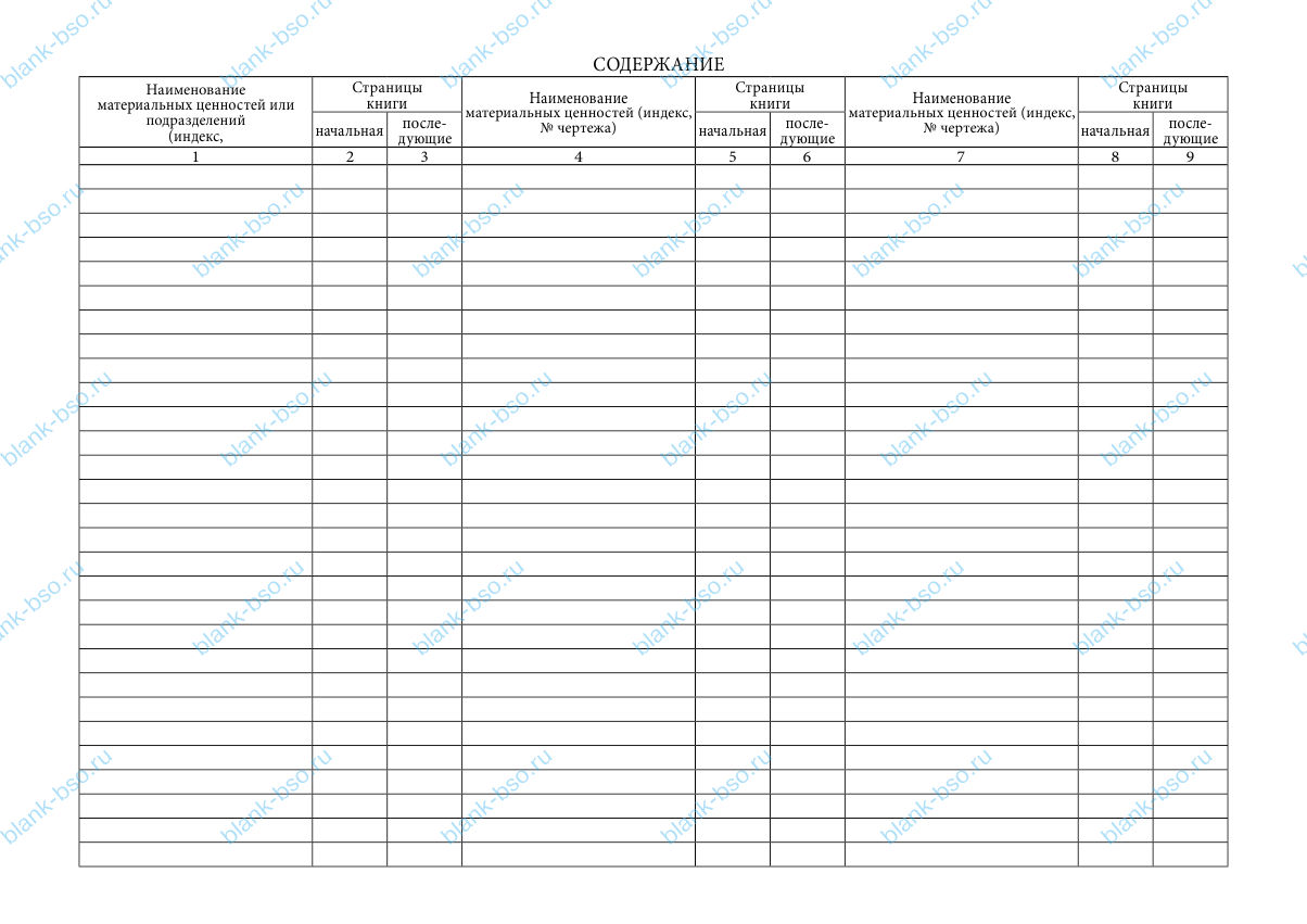 Книга учета материальных ценностей форма 8 образец заполнения