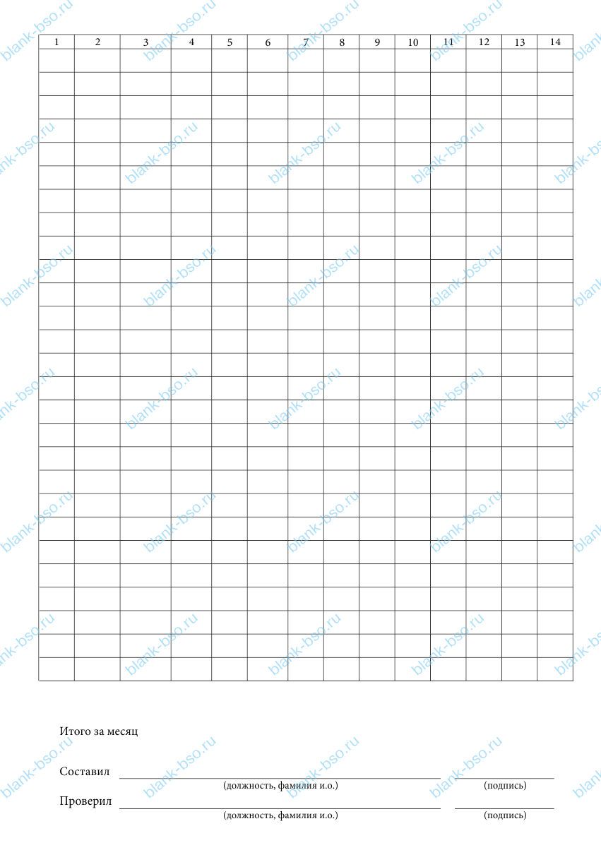 Карточка учета расхода ГСМ автомобилем ~ Образец bs1015 ~ Бланки и ...